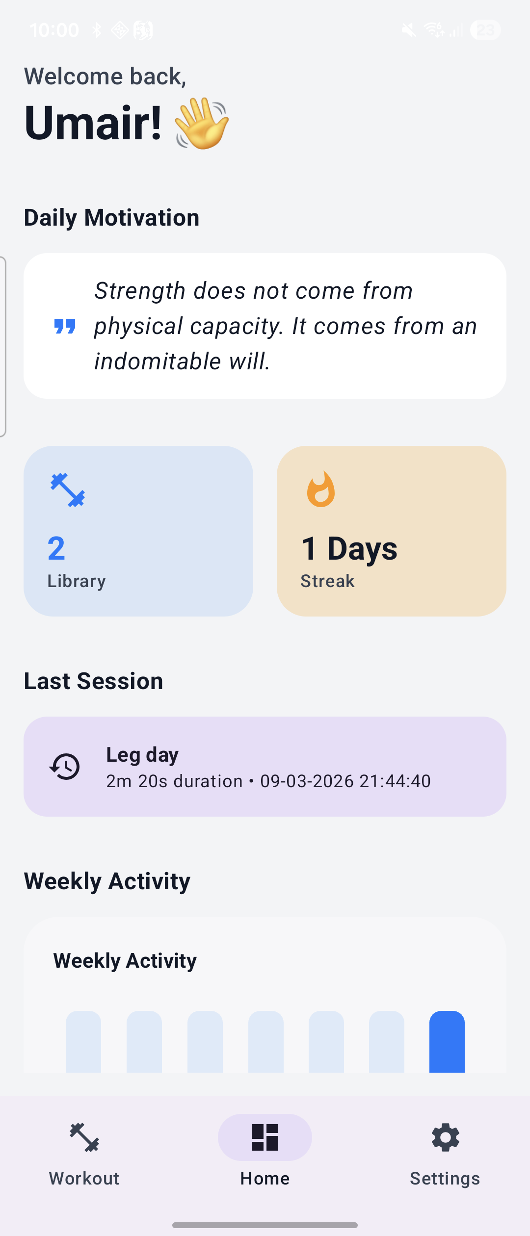 Quietfit Dashboard